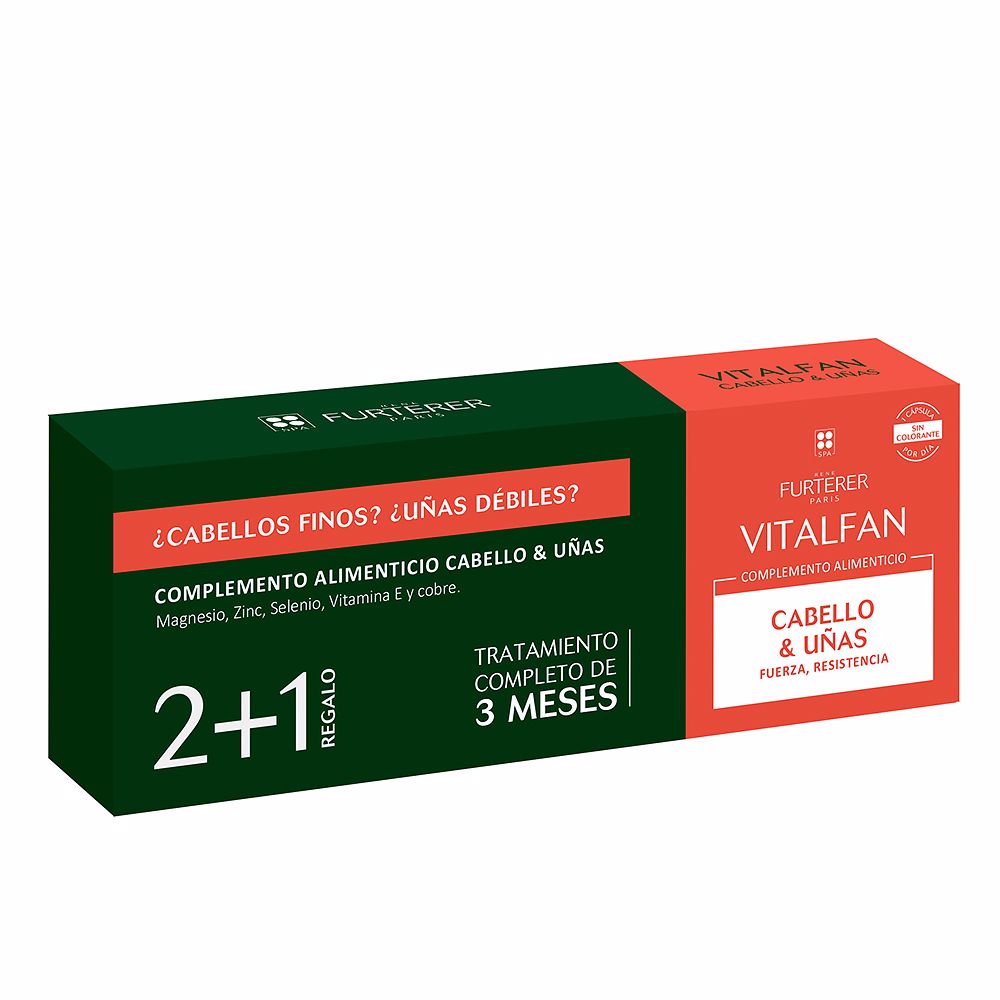 VITALFAN VITALITY HAIR AND NAILS CAPSULES LOT 3 x 30 u - Unisex