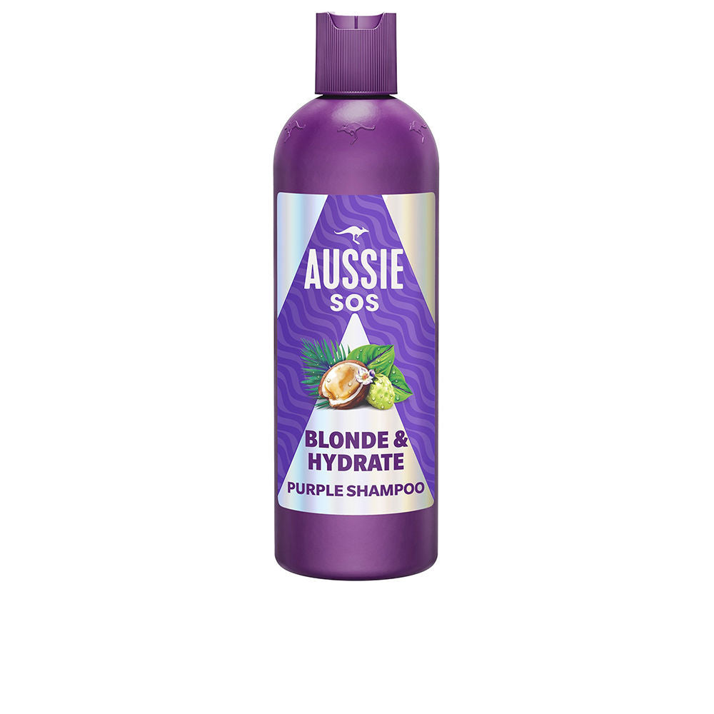 AUSSIE SOS BLONDE &amp; HYDRATE purple shampoo 300 ml - Plureals
