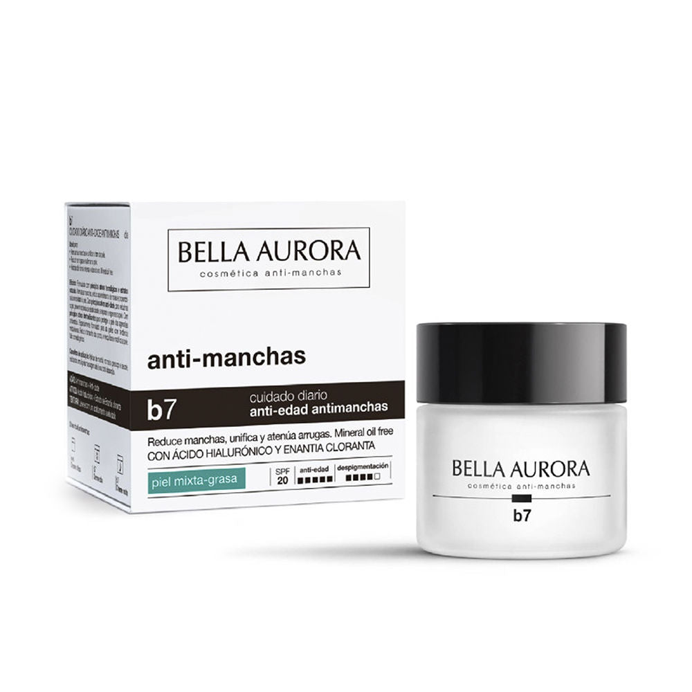 Crème Éclaircissante Anti-Taches Régénérante SPF15 Peaux Mixtes B7 Bella Aurora
