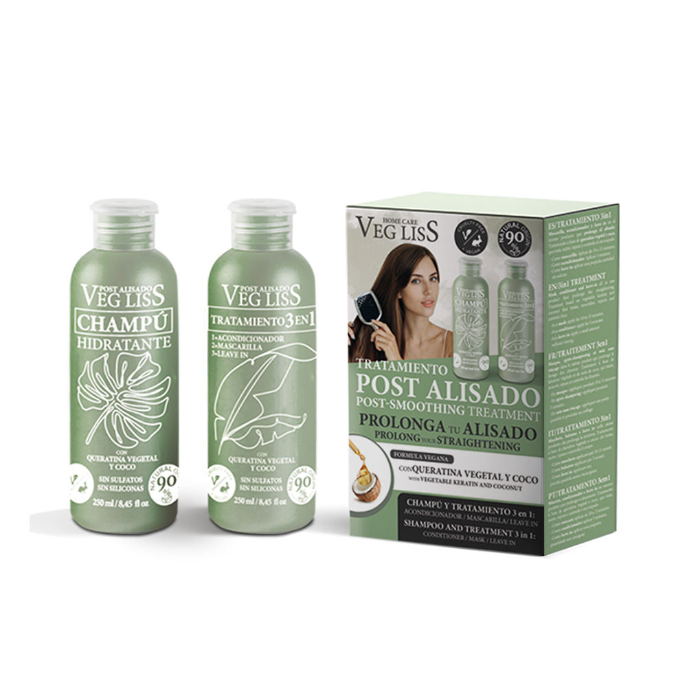 VEG LISS post straightening vegan shampoo and treatment 3 in 1 2 u - Unisex