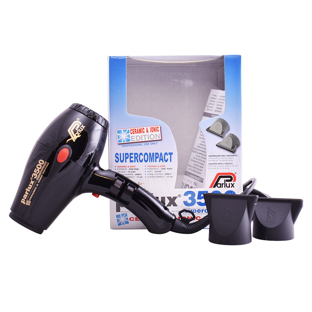 Sèche-cheveux Parlux 3500 Supercompact (noir)