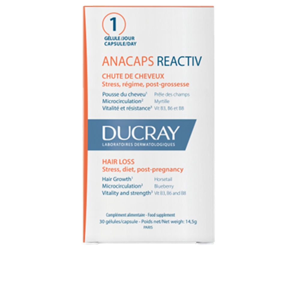 ANACAPS REACTIV reactive hair loss food supplement 30 units - Unisex