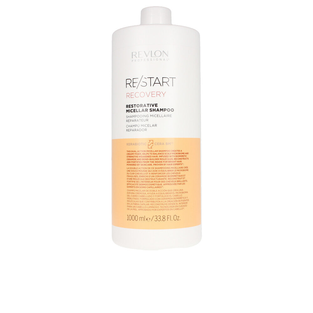 RE-START recovery restorative micellar shampoo 1000 ml - Plureals