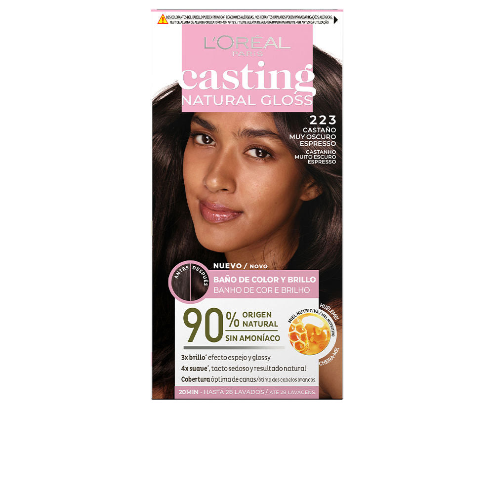 CASTING NATURAL GLOSS #223-castaño muy oscuro espresso 180 ml - Plureals