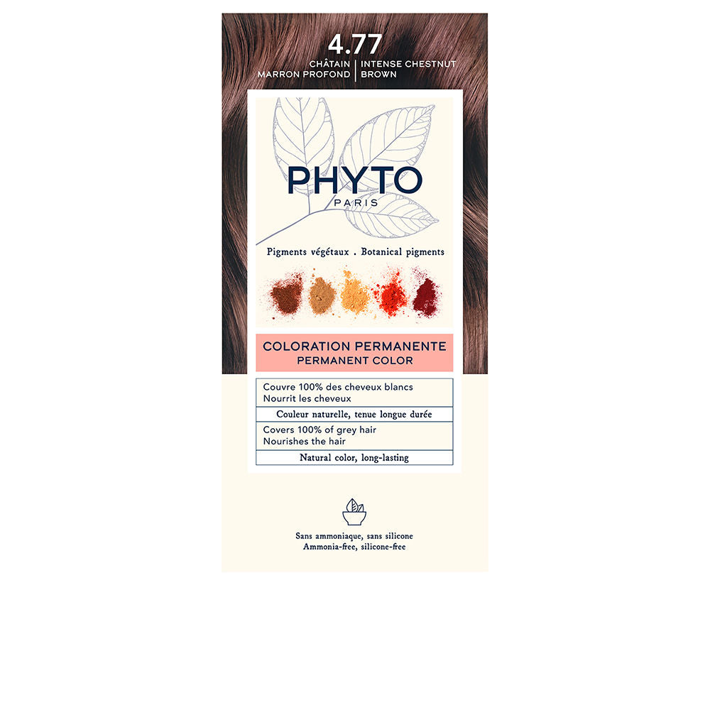 Coloration permanente aux pigments végétaux — n°4.77 Châtain marron marron