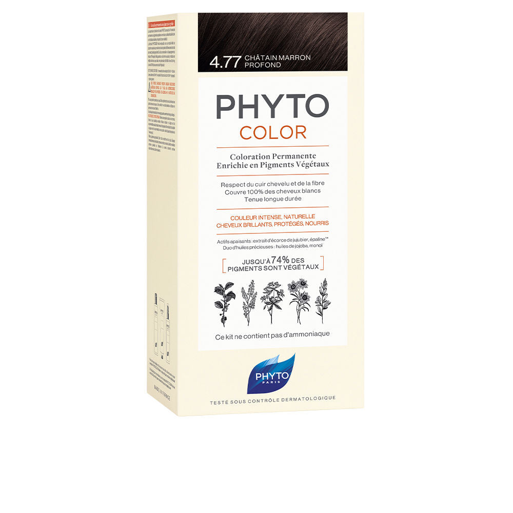 PHYTOCOLOR #4.77-castaño marrón intenso 4 u - Plureals