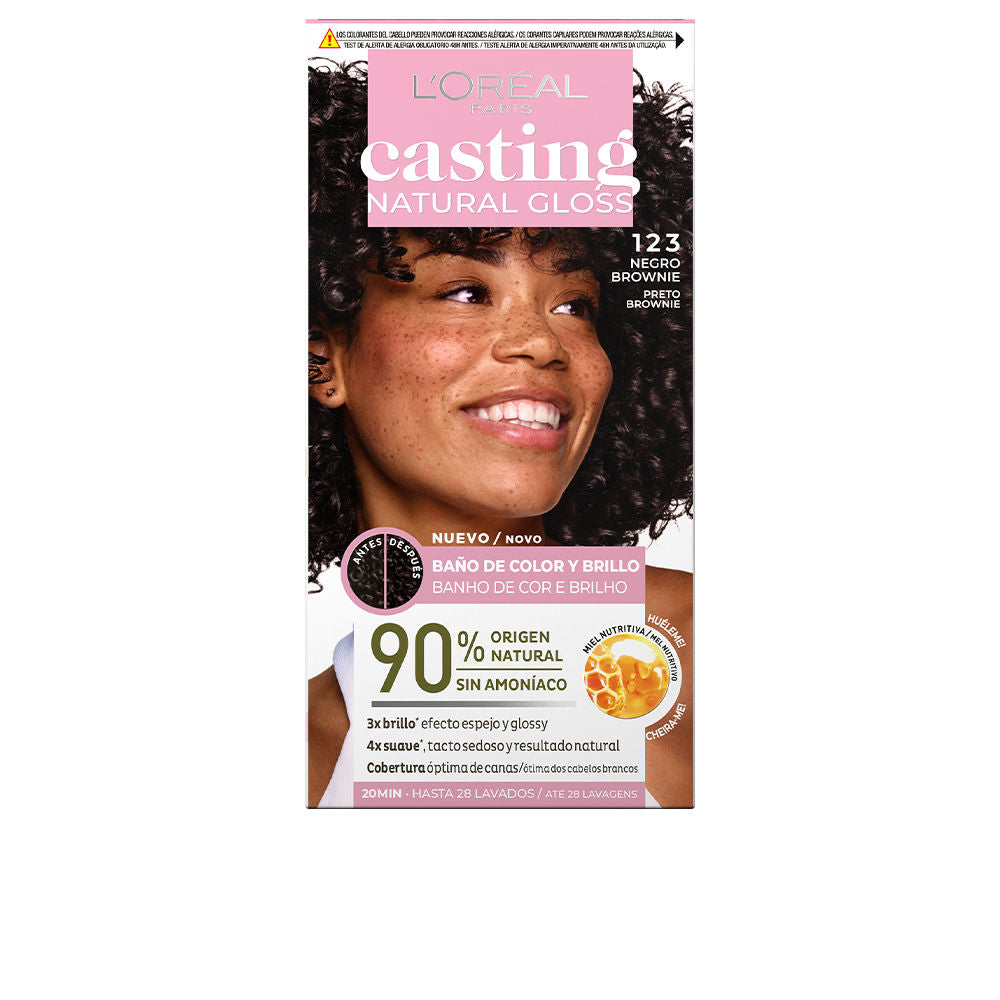 CASTING NATURAL GLOSS #123-negro brownie 180 ml - Plureals