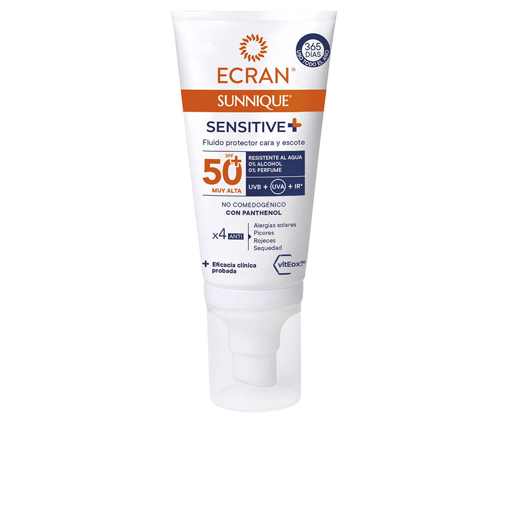 ECRAN SUNNIQUE SENSITIVE facial SPF50+ 50 ml - Plureals