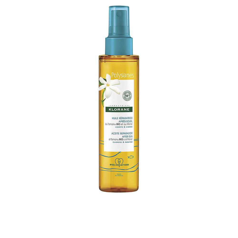POLYSIANES MONOÏ Y TAMANU BIO repair oil after sun 150 ml - Plureals
