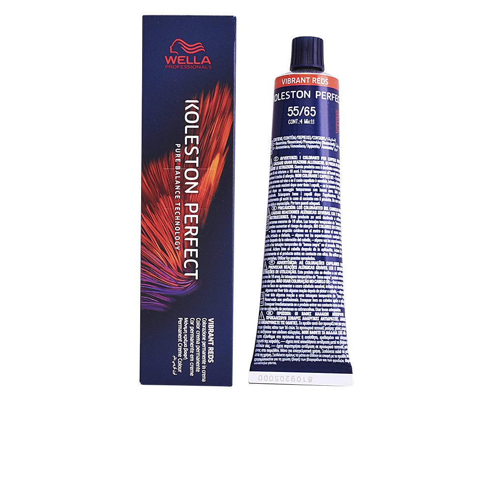 Coloration permanente — 55/65 niveau 55 violine acajou