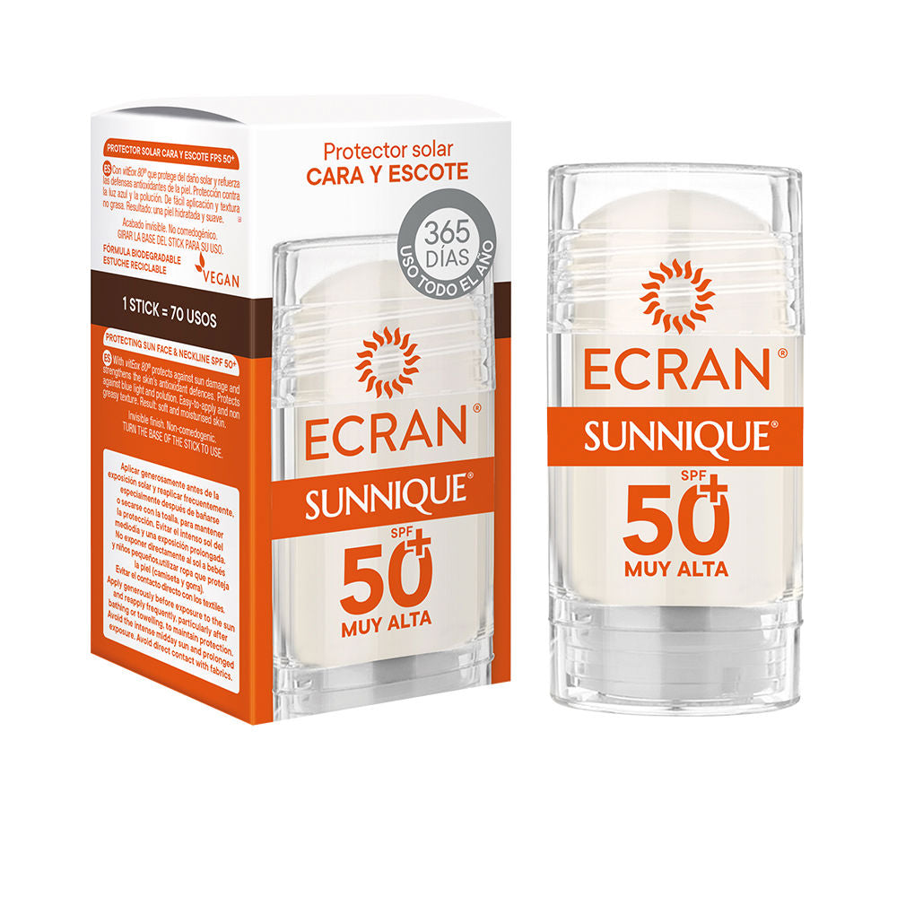 ECRAN SUNNIQUE face and neckline SPF50+ stick 30 ml - Plureals