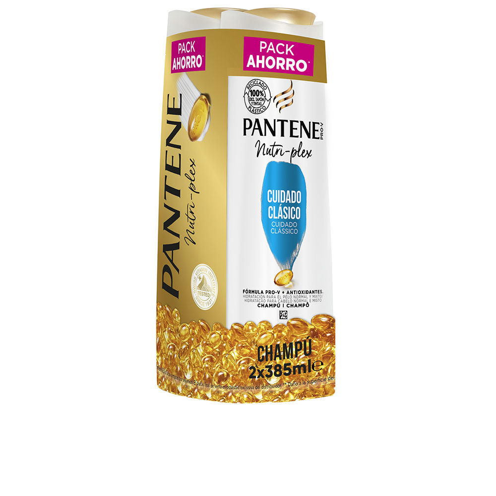 PANTENE CUIDADO CLÁSICO CHAMPÚ LOTE 2 x 385 ml - Plureals
