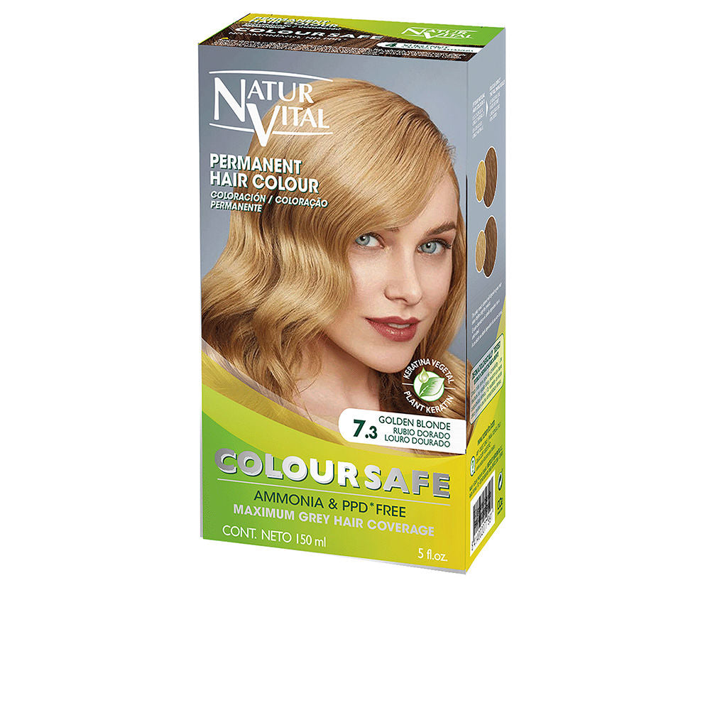 COLOURSAFE permanent hair color #7.3 - golden blonde - Plureals