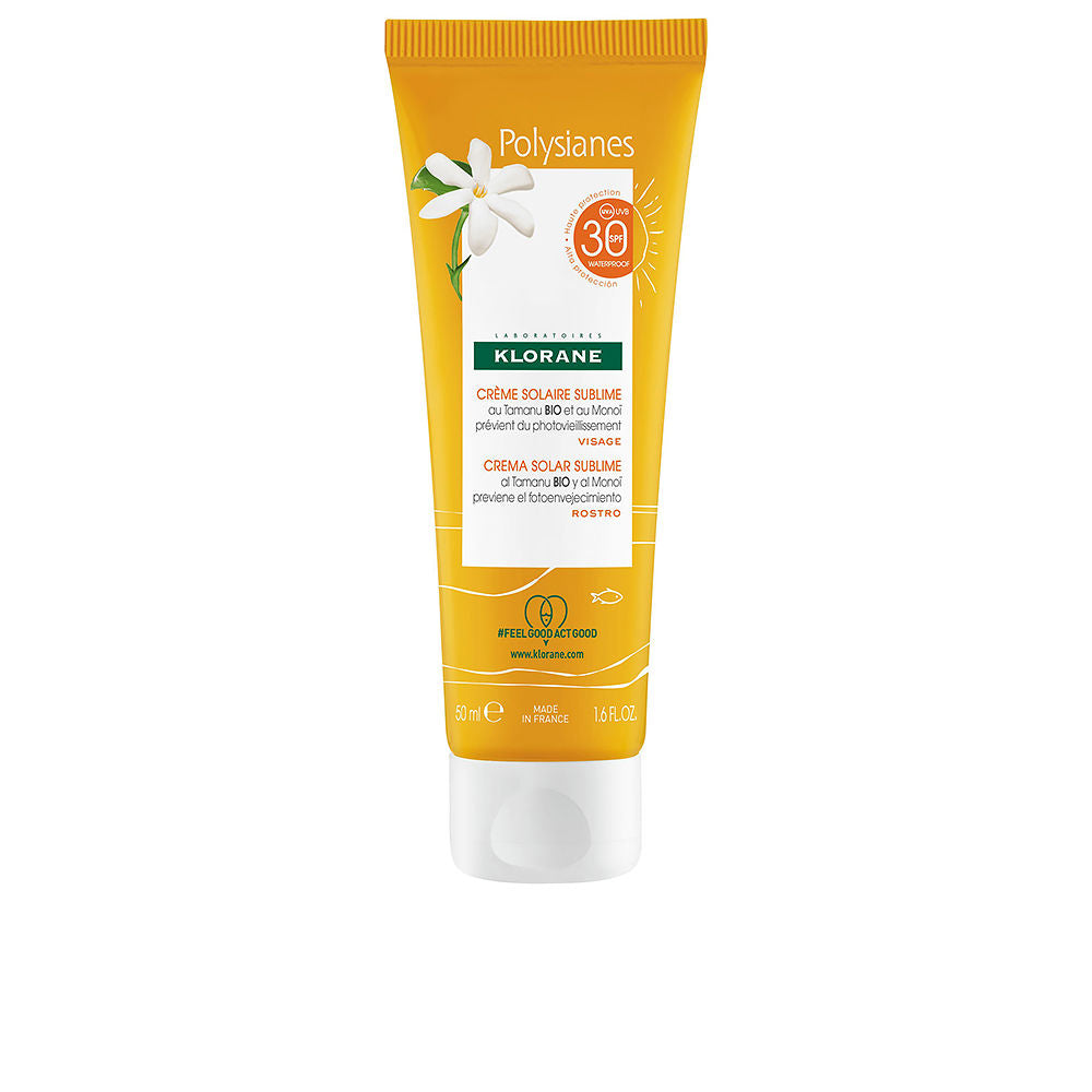 POLYSIANES MONOÏ Y TAMANU BIO sublime sun cream SPF30 50 ml - Plureals