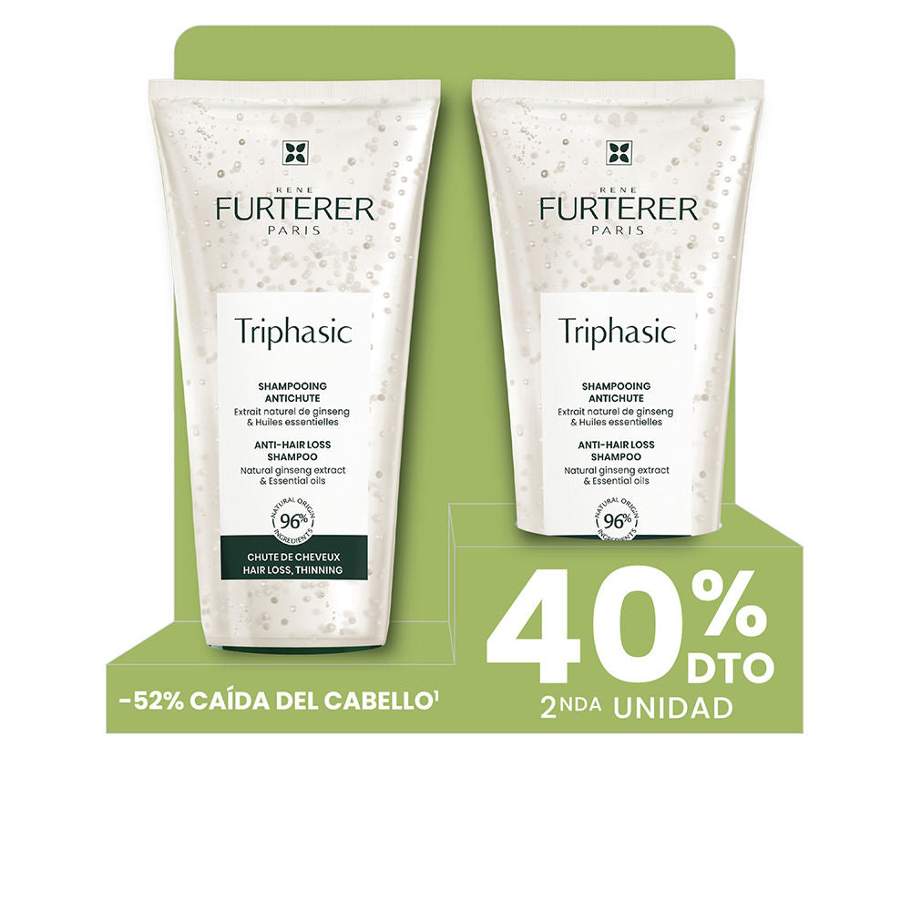 TRIPHASIC ANTI-HAIR LOSS SHAMPOO LOT 2 x 200 ml - Unisex