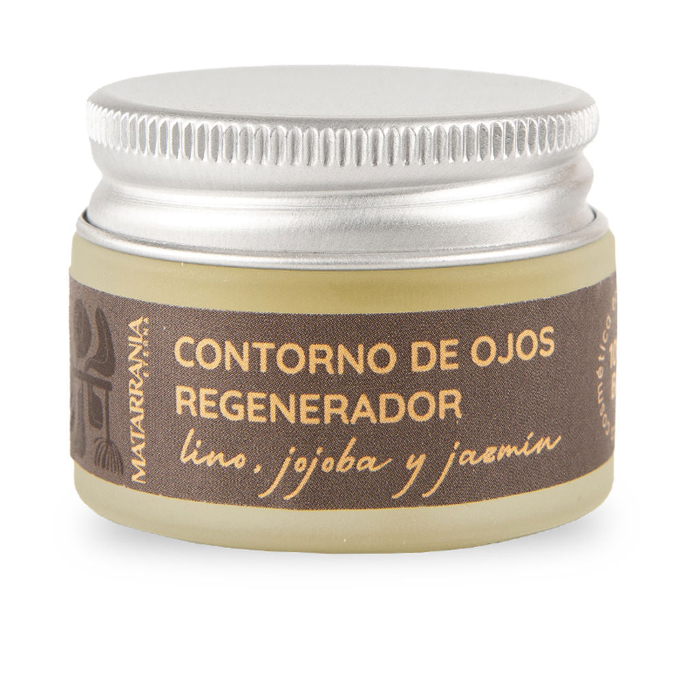 Crème Contour des Yeux Régénérante Bio Lin, Jojoba & Jasmin Matarrania