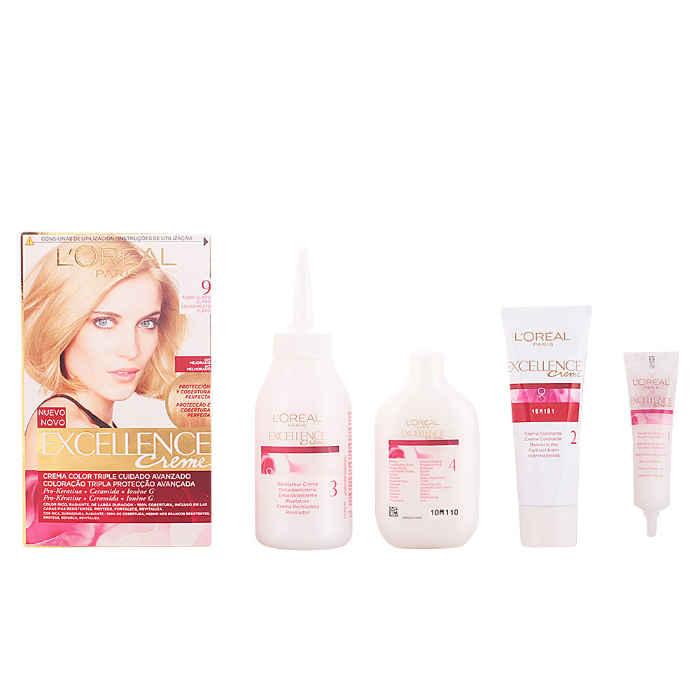 EXCELLENCE Creme dye #9-light light blonde 192 ml - Plureals