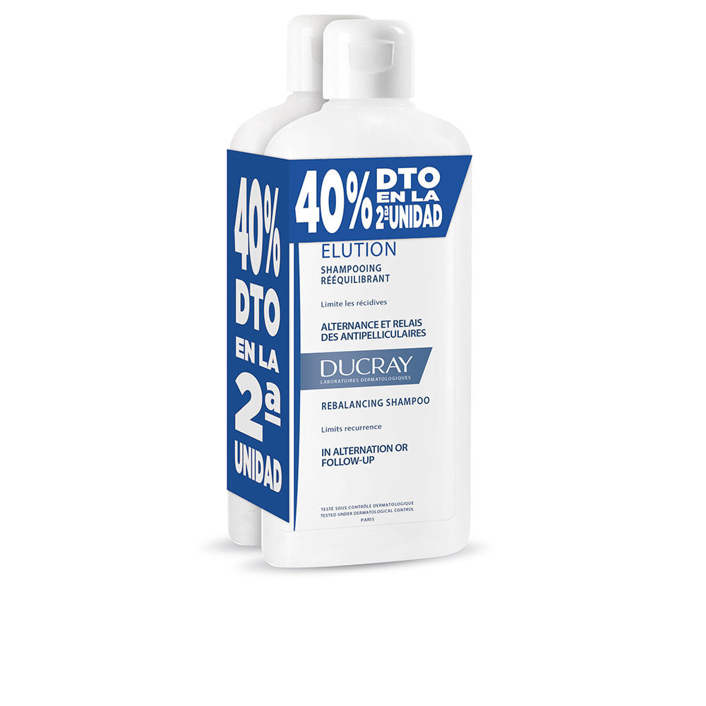 ELUCION rebalancing anti-dandruff shampoo duo 2 x 400 ml - Unisex