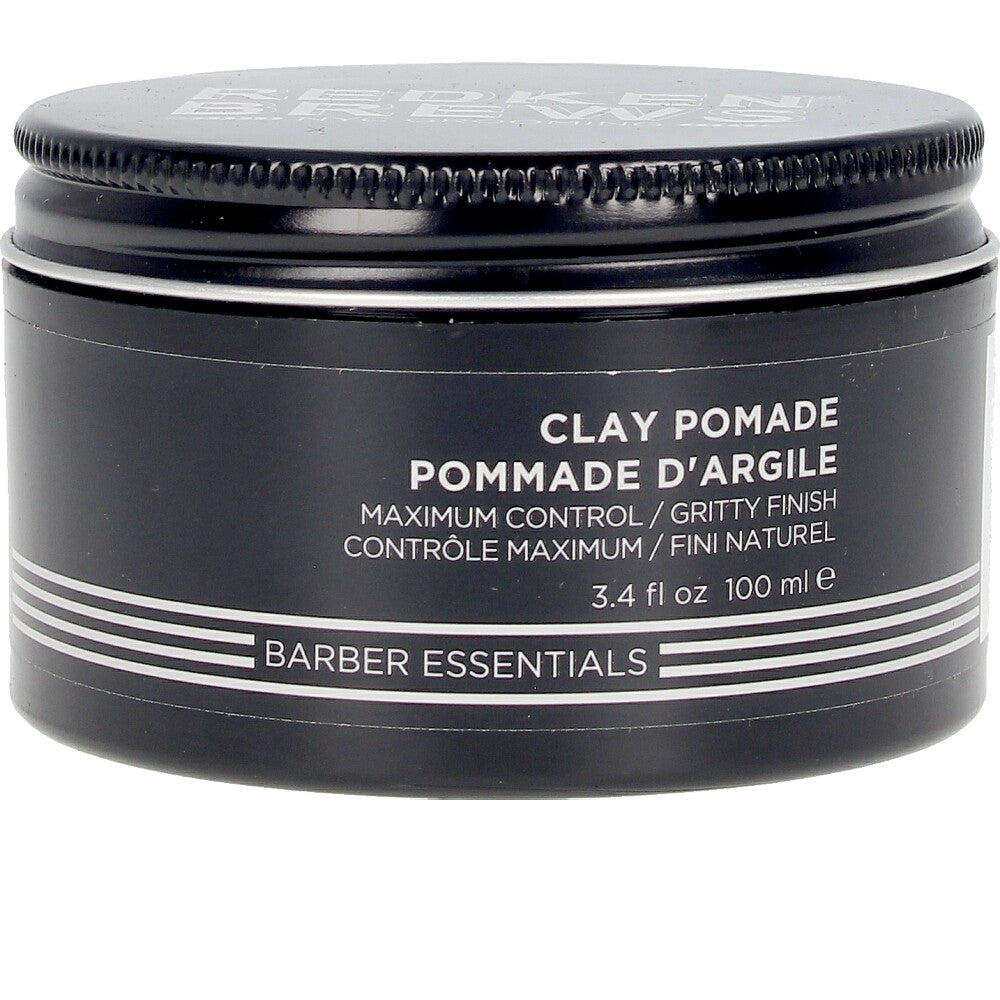 Pommade-argile coiffante matifiante homme