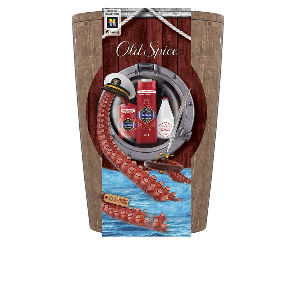 OLD SPICE CAPTAIN BARREL coffret