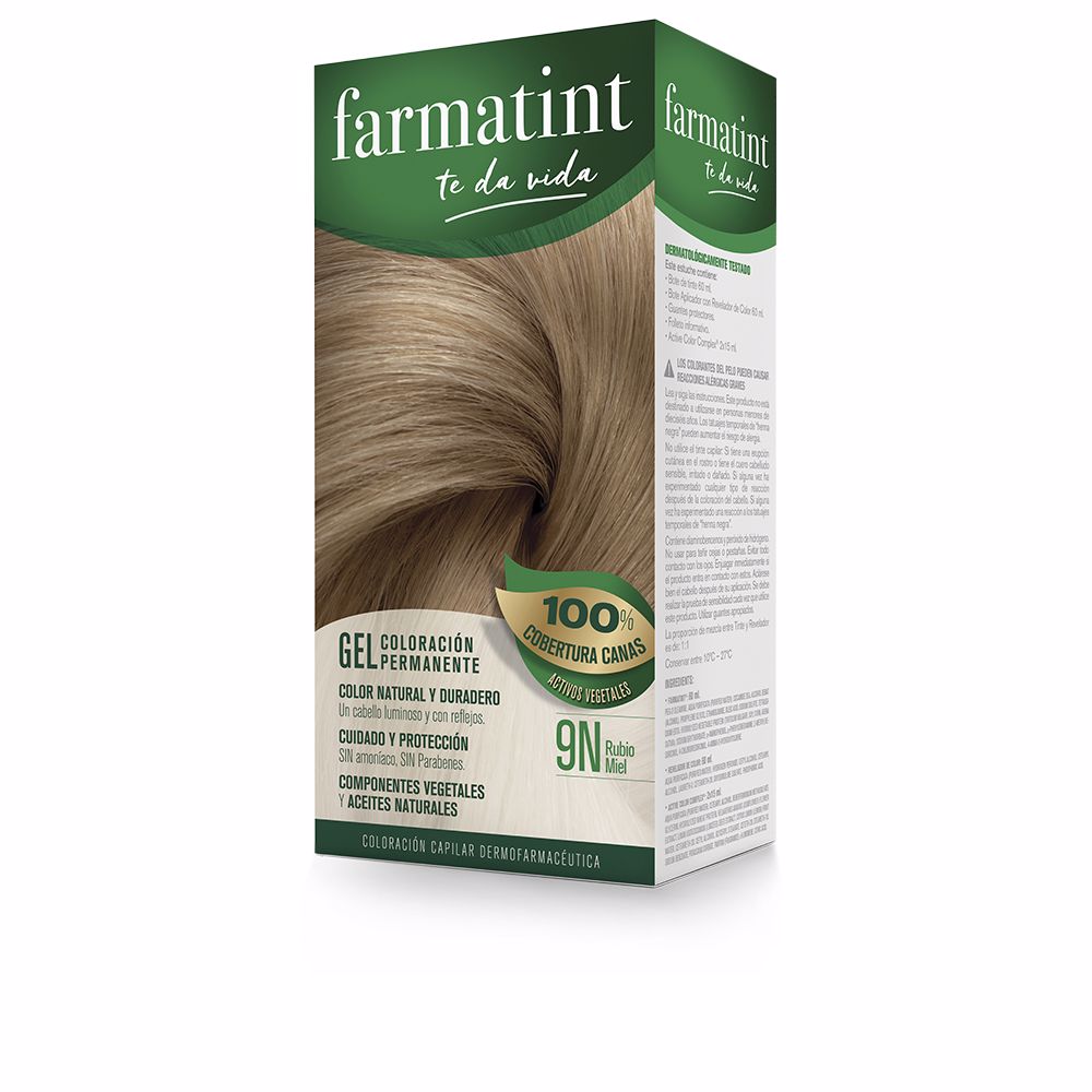 FARMATINT GEL permanent color #9n-honey blonde 5 units - Unisex