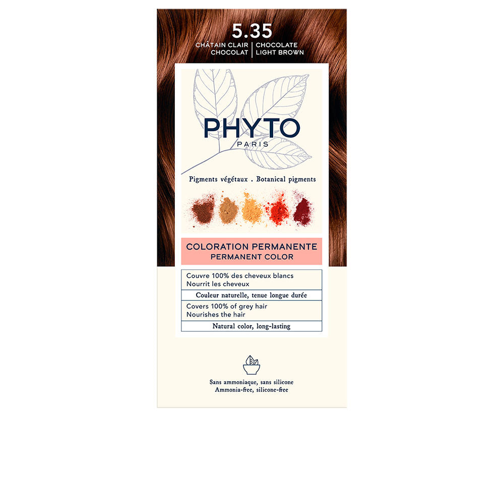 Coloration permanente aux pigments végétaux — n°5.35 Châtain clair doré acajou