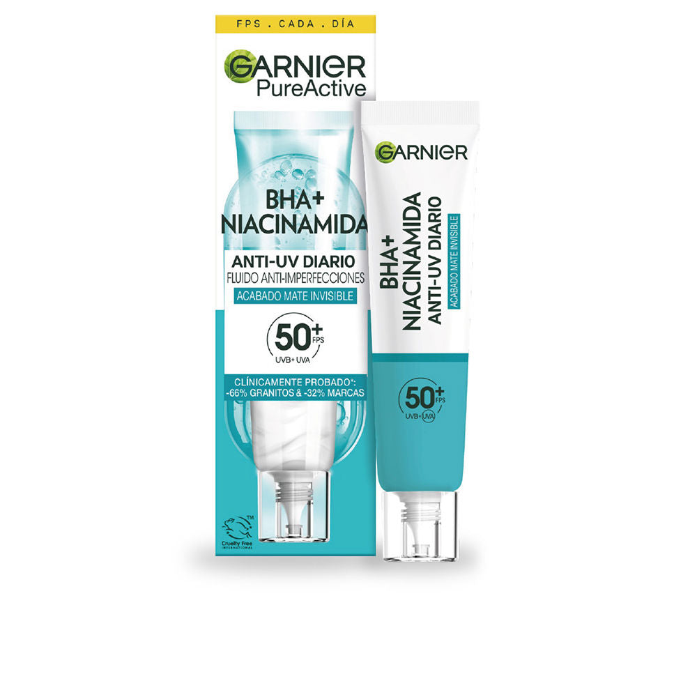 Fluide Matifiant Invisible Anti-Imperfections BHA + Niacinamide SPF50+ Garnier