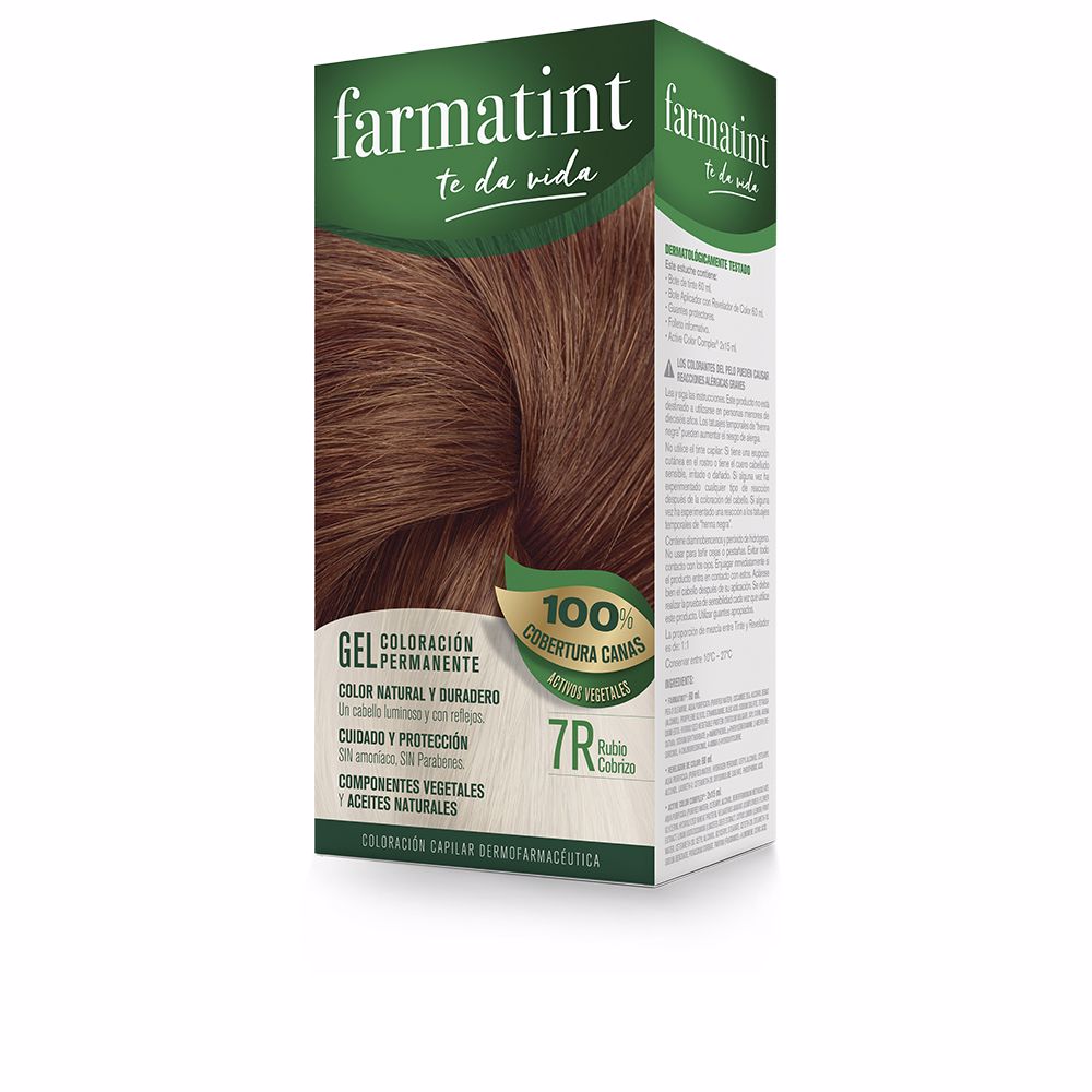 FARMATINT GEL permanent color #7r-copper blonde 5 units - Unisex