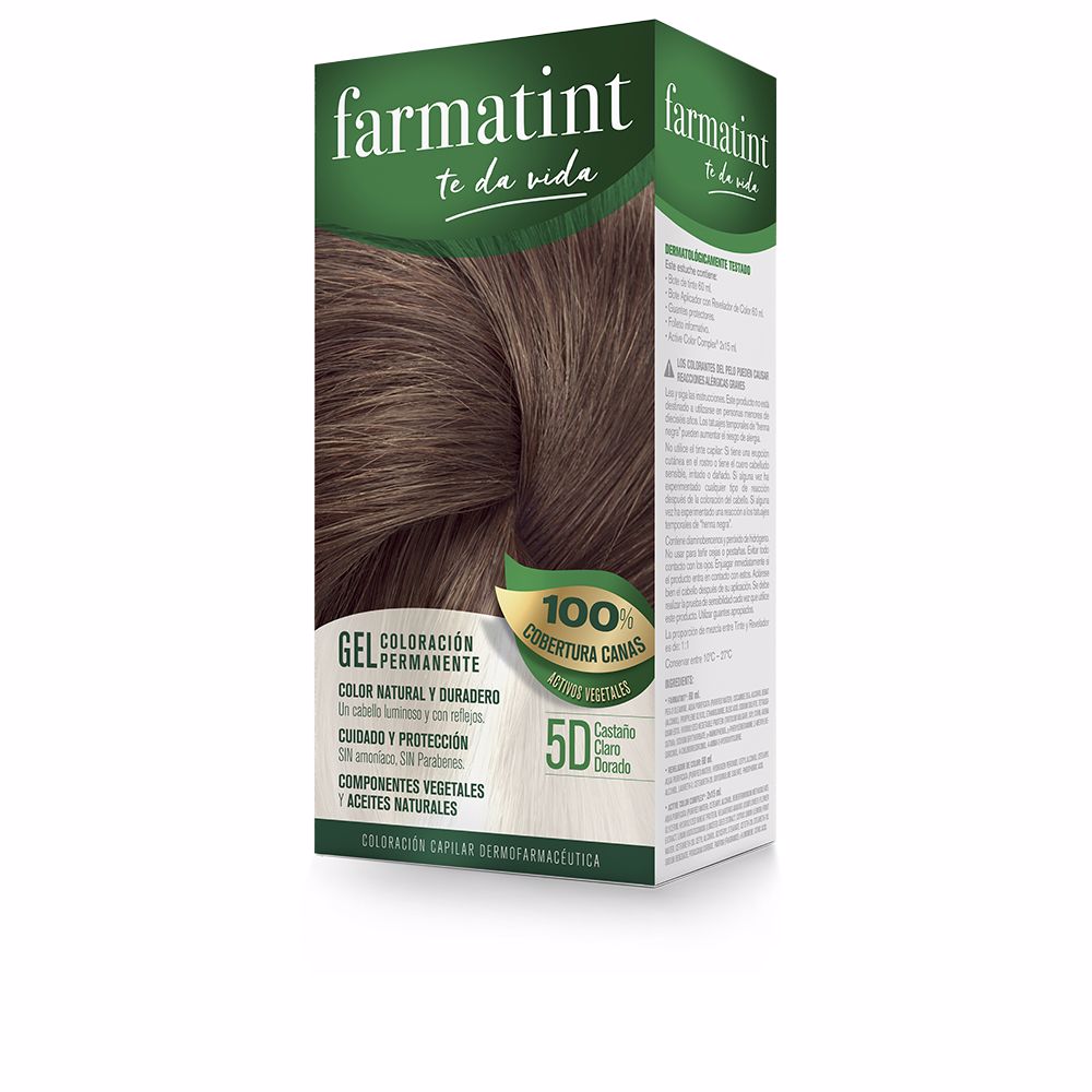 FARMATINT GEL permanent color #5d-light golden brown 5 units - Unisex