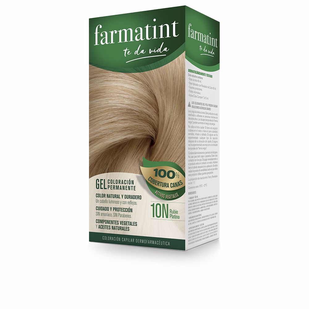 FARMATINT GEL permanent color #10n-platinum blonde 5 units - Unisex