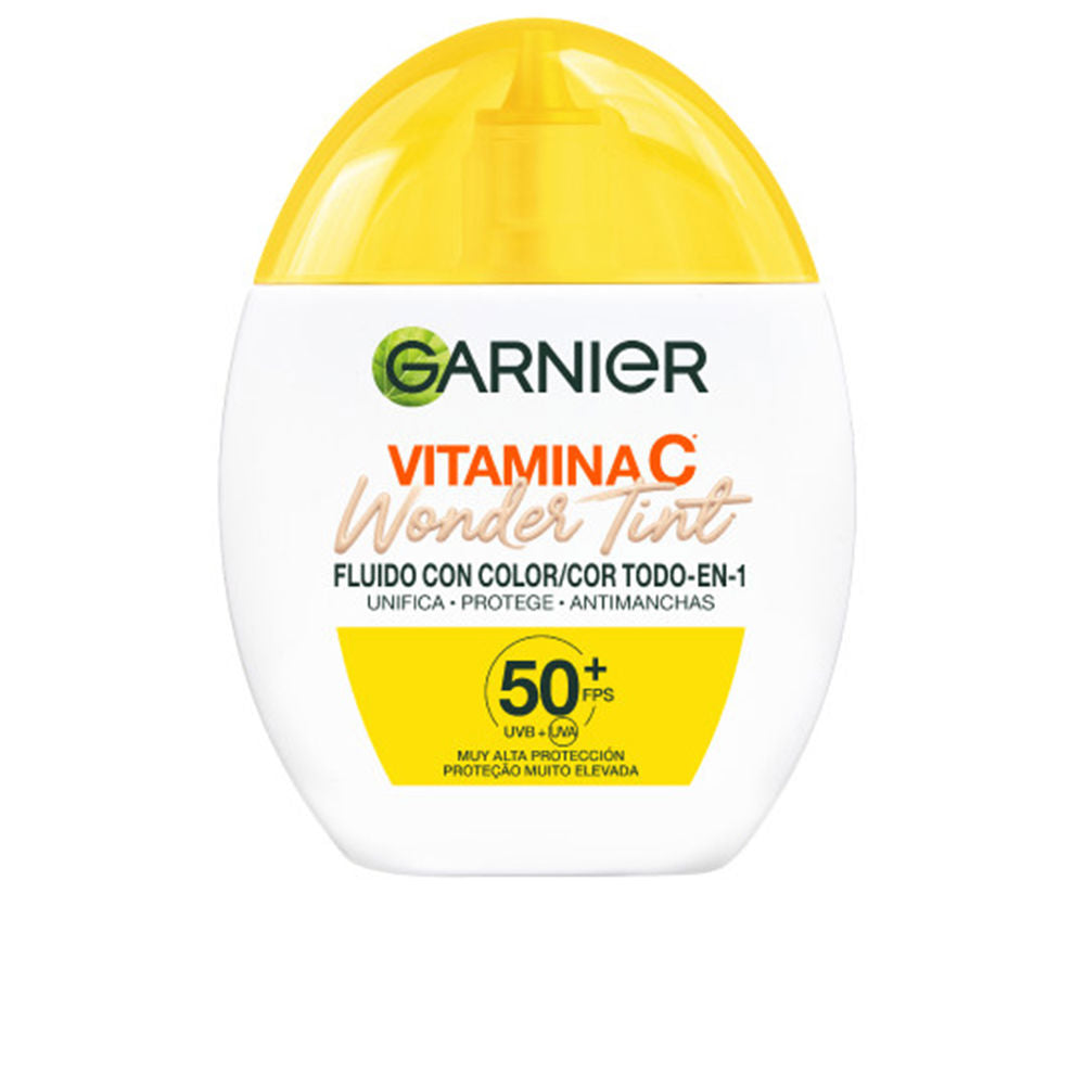 Fluide Teinté Éclat SPF50+ Teinte Claire Vitamine C Wonder Tint Garnier