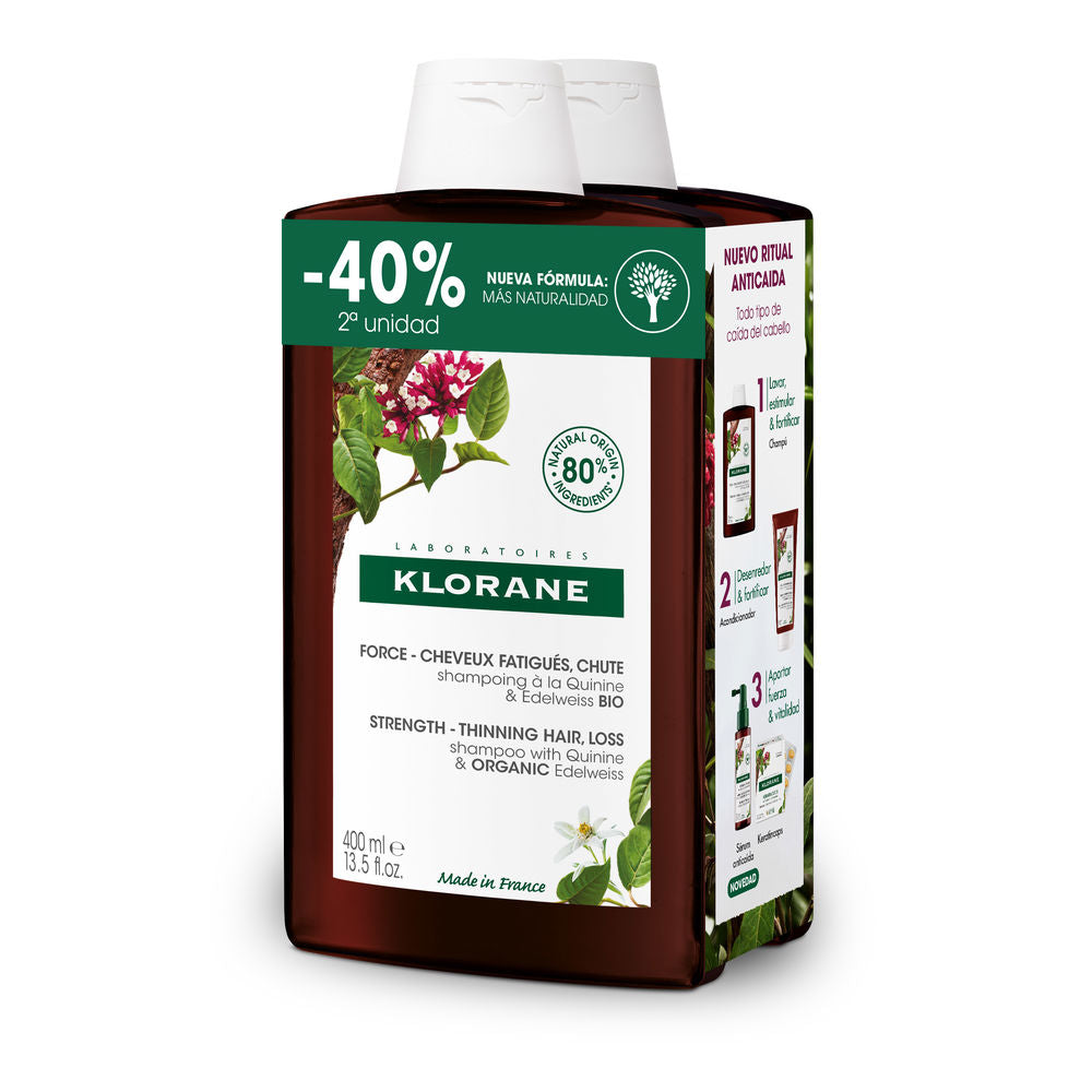Shampooing fortifiant à la quinine et à l'edelweiss bio