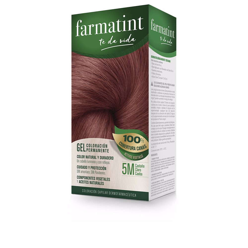FARMATINT GEL permanent color #5m-light mahogany brown 5 units - Unisex
