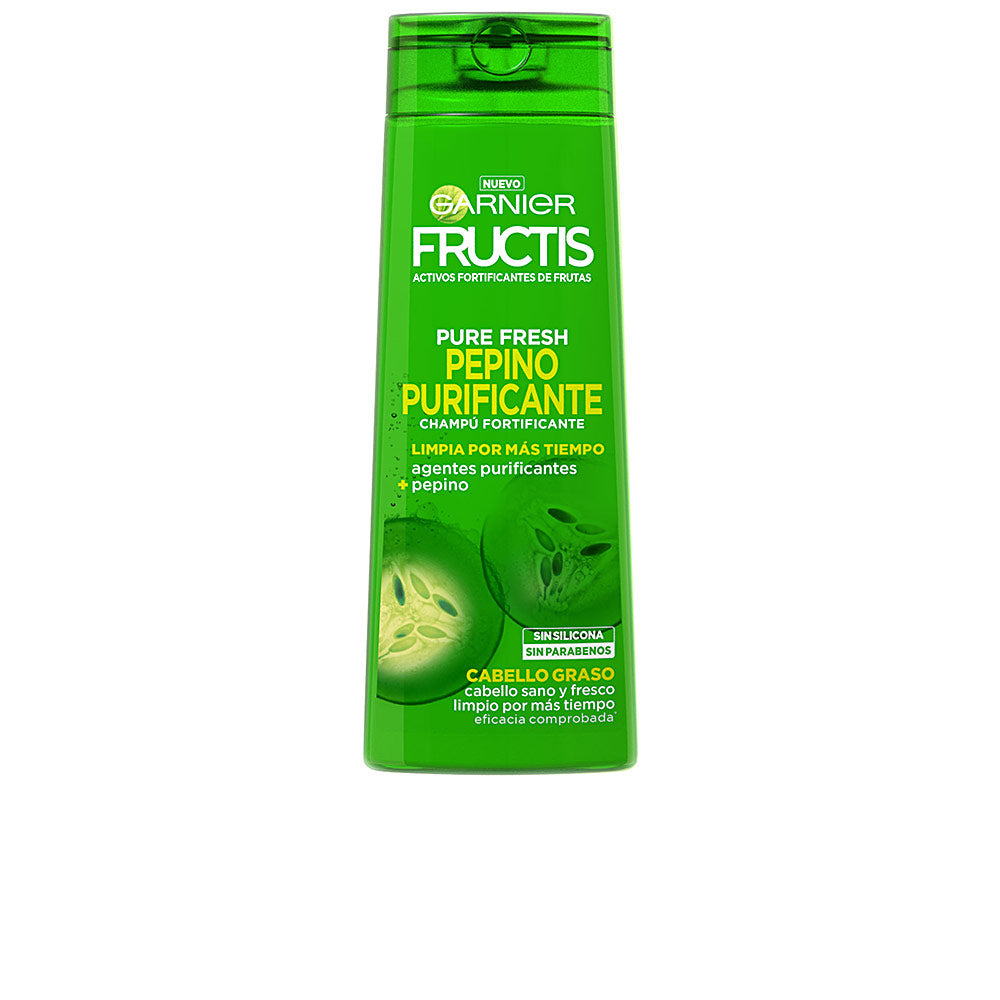 FRUCTIS PURE FRESH purifying cucumber shampoo 360 ml - Plureals