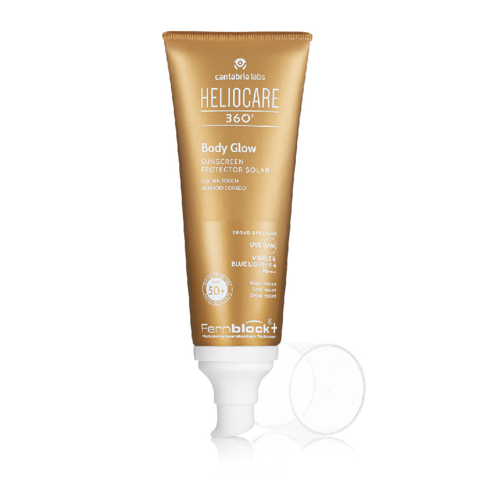 HELIOCARE 360º body glow sunscreen golden finish SPF50+ 100 ml - Plureals