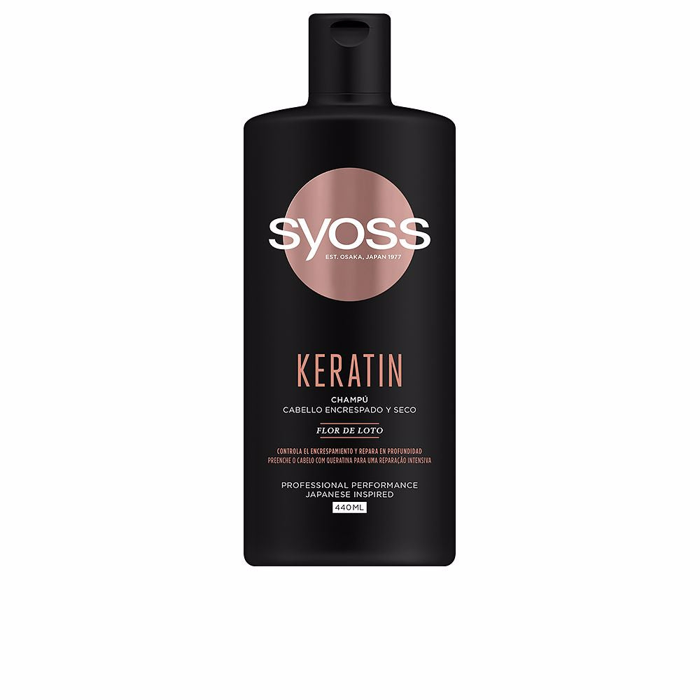 KERATIN shampoo for frizzy and dry hair 440 ml - Plureals