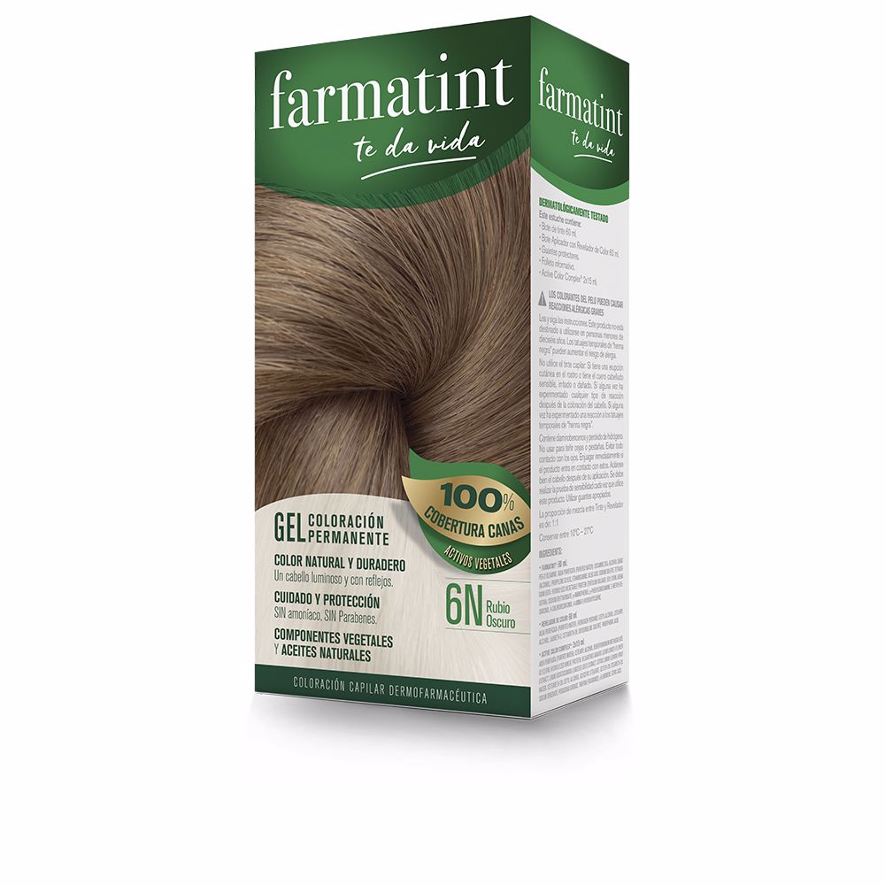 FARMATINT GEL permanent color #6n-dark blonde 5 units - Unisex