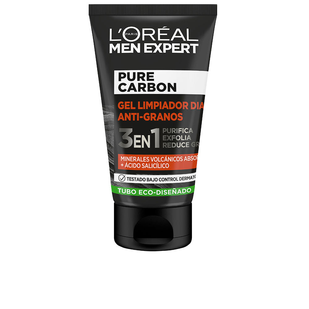 L'ORÉAL PARIS homme EXPERT pure charcoal anti-pimple nettoyant visage gel 3 in 1