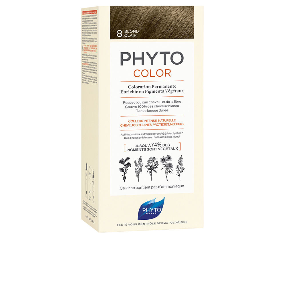 PHYTOCOLOR #8-rubio claro 4 u