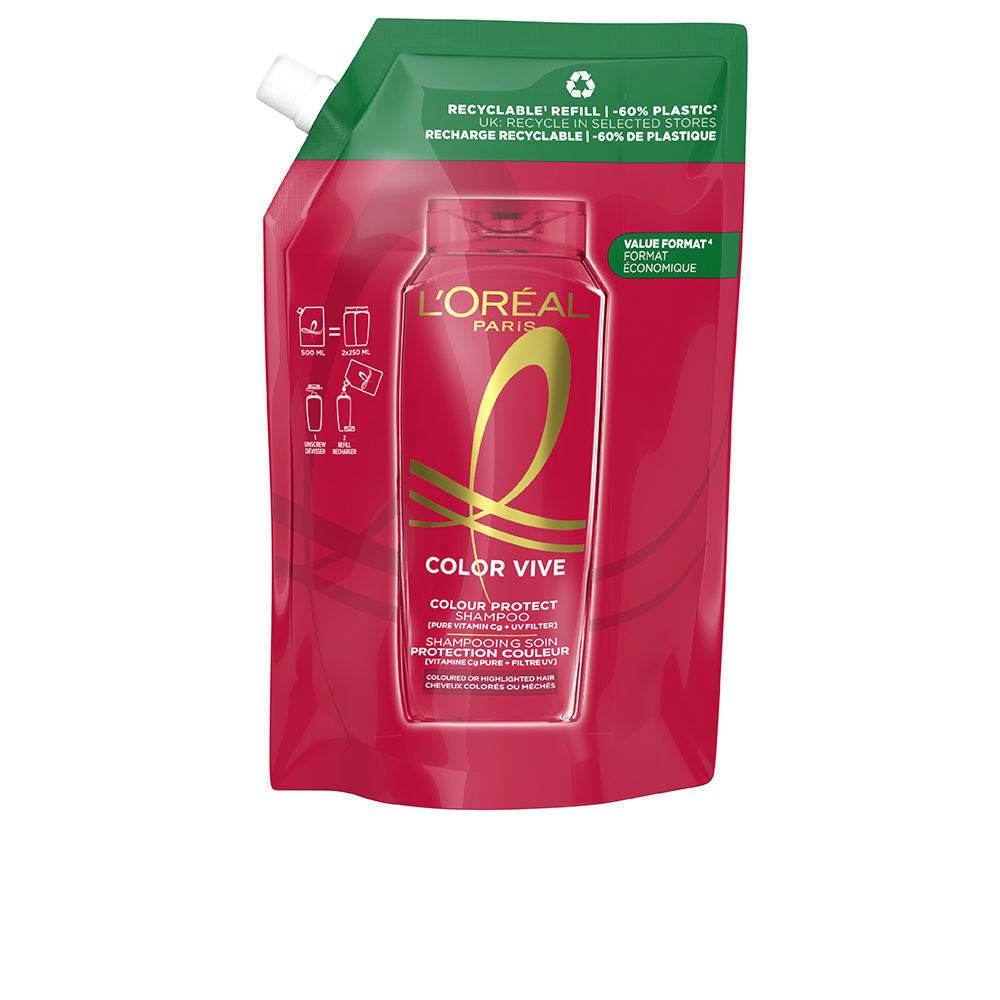 ELVIVE COLOR-VIVE protective shampoo refill eco pack 500 ml - Plureals