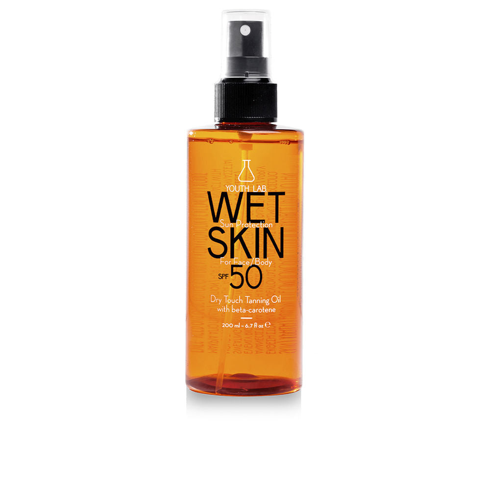 WET SKIN dry tanning oil SPF50 200 ml - Plureals