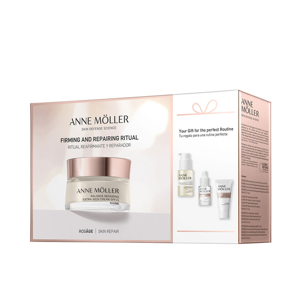 Coffret Crème Réparatrice Extra-Riche SPF15 4 pcs Rosâge Anne Möller