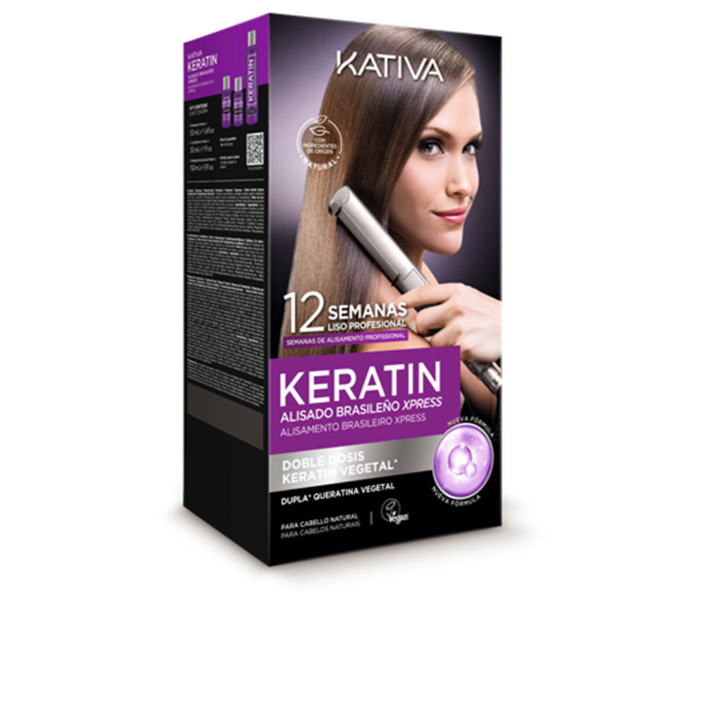 KERATIN EXPRESS BRAZILIAN STRAIGHTENING SET 3 pcs - Plureals