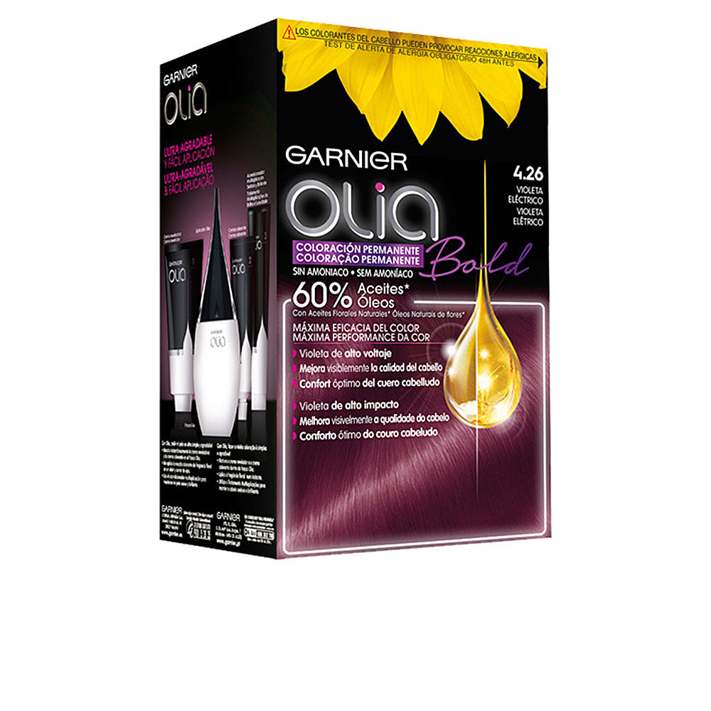 OLIA coloración permanente sin amoniaco #4.26-violeta eléctrico 1 u - Plureals