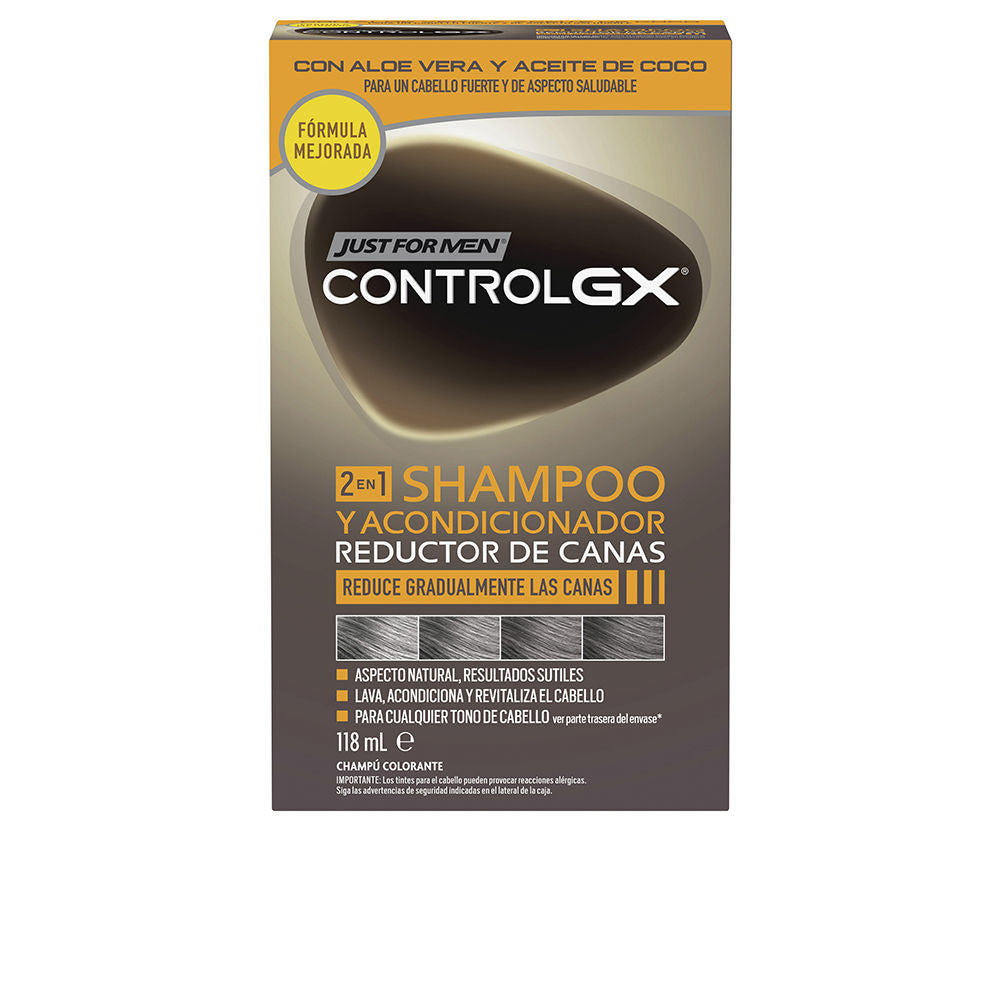 JUST FOR MEN CONTROL GX gray cheveux reducing shampoing with après-shampoing