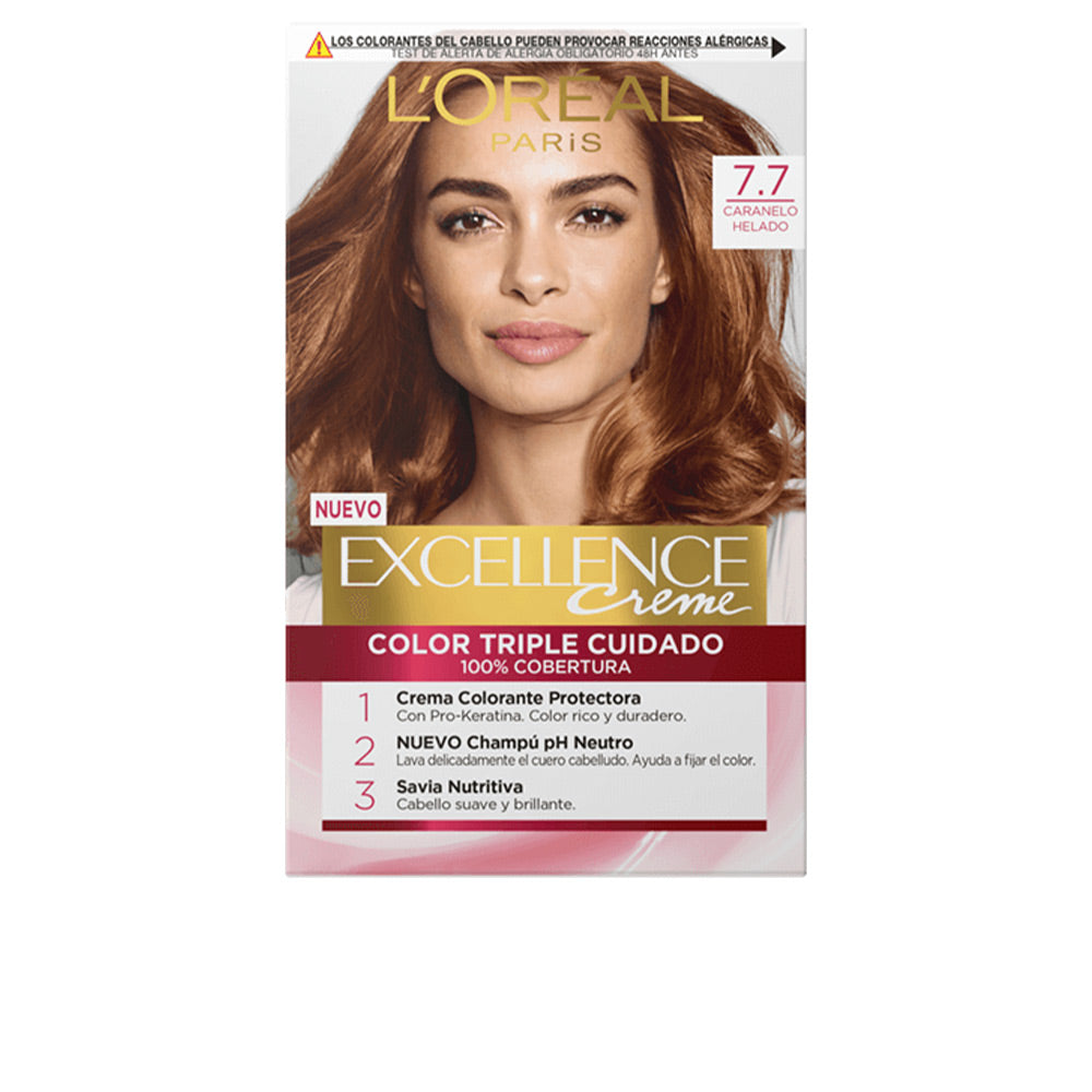 EXCELLENCE creme dye #7.7-iced caramel 192 ml - Plureals