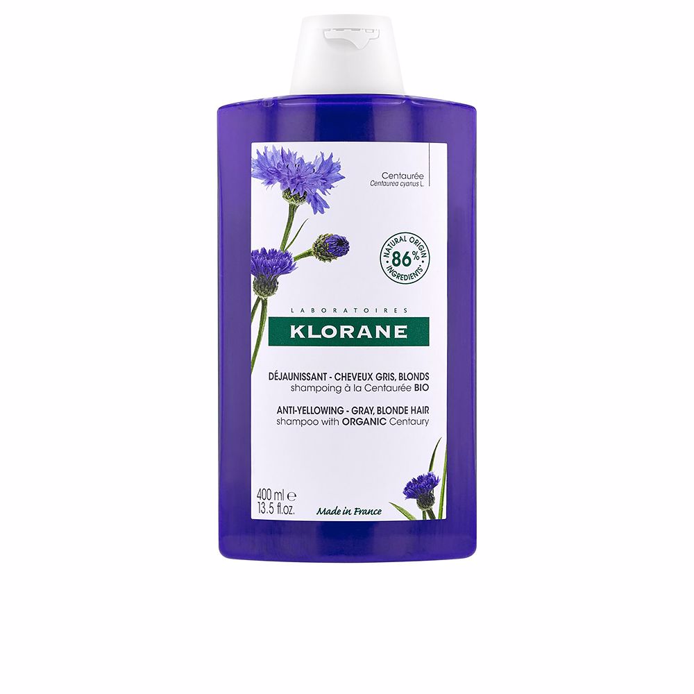 Shampooing déjaunissant bio au bleuet