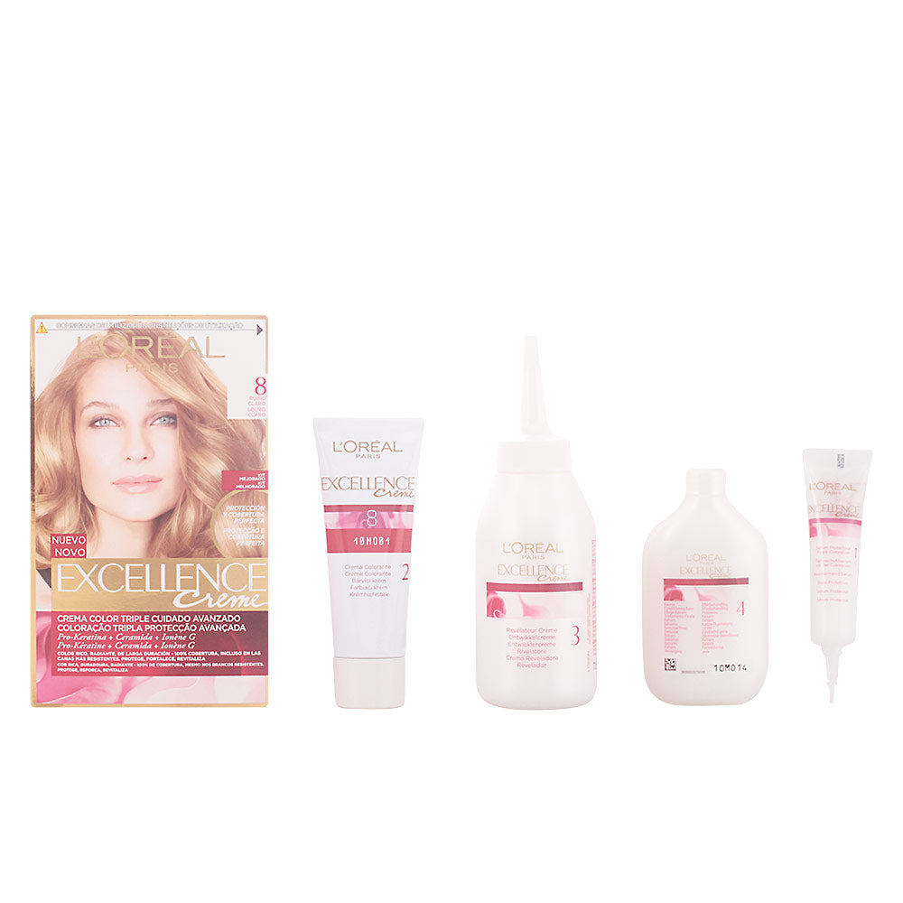 EXCELLENCE Creme dye #8-light blonde 192 ml - Plureals