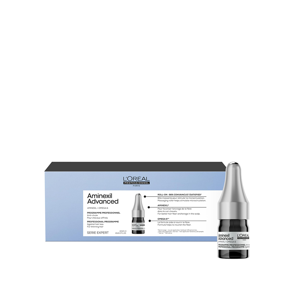 AMINEXIL ADVANCED ampoules enriched with dermatological active ingredients for hair 10 x 6 ml - Unisex