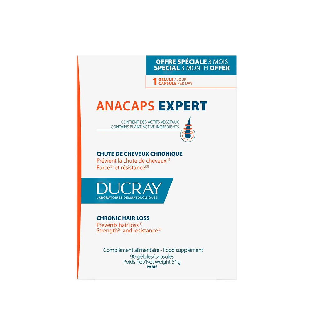 ANACAPS EXPERT food supplement chronic hair loss 90 u - Unisex